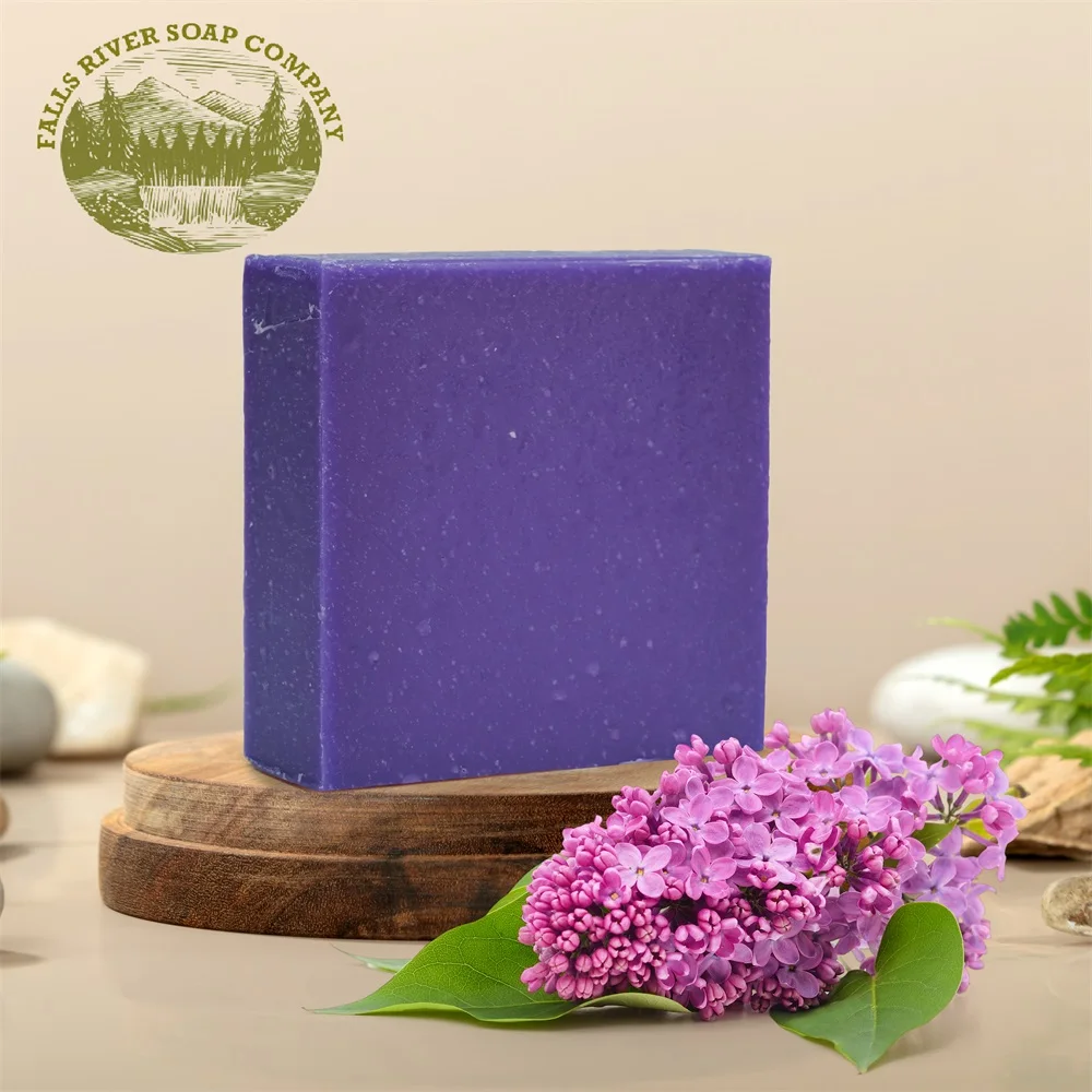 United States Wholesale Custom Lilac Handmade Premium Classic Single Skin Whitening Soap For Black Skin