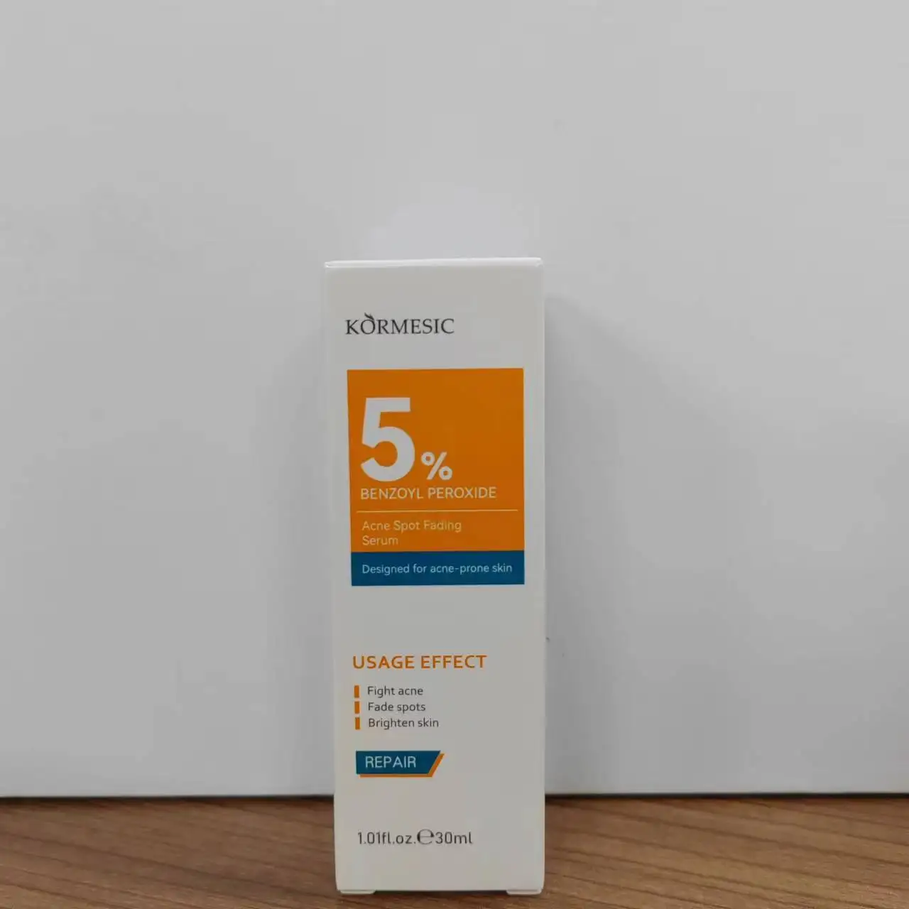 KORMESIC оптовая продажа частное очищающее средство для ухода за акне OEM 5% бензоилпероксид