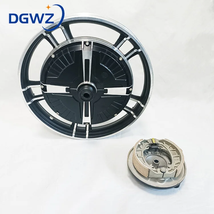 Factory customized High power 16 inch 48/60/72v 1000W brushless gearless hub motor electrical bicycle hub motor with drum brake