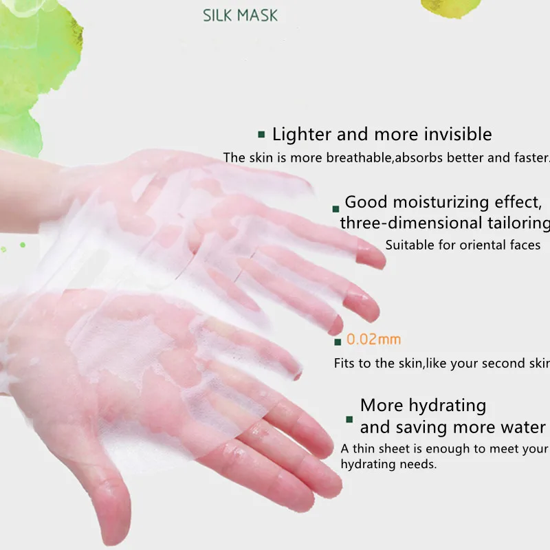 Yanse wild vegetables silk mask skin hydrating moisturizing whitening firming rejuvenating pores shrinking facial mask