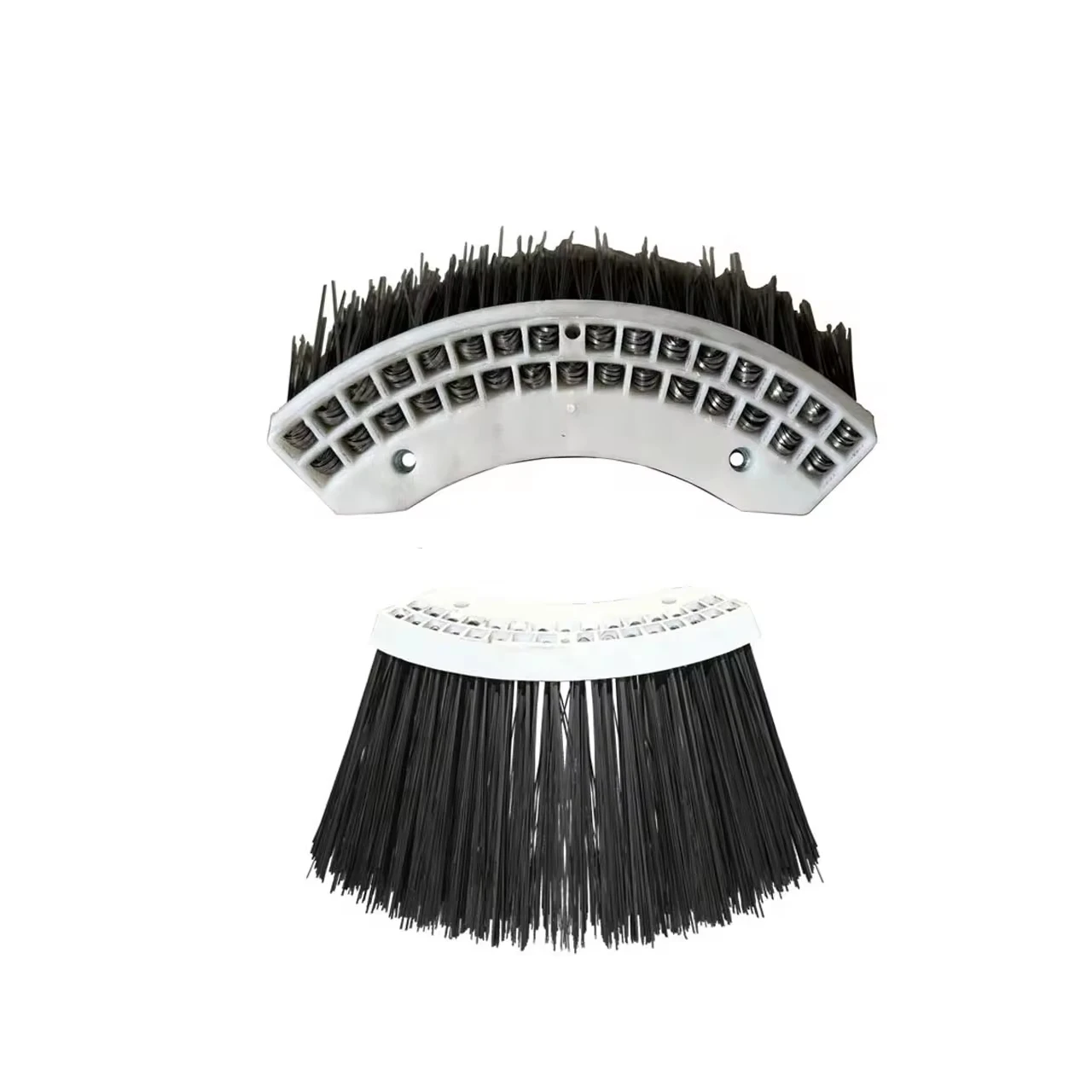 High quality flat steel wire sweeper gutter brush 4 segments sweeper broom for Elgin