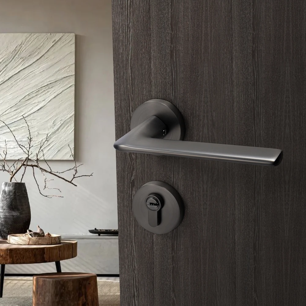 YONFIA 8082R01Zinc Alloy door handle Interior Bedroom door lock Split Silent Door Lock for Home Security Interior Lockset