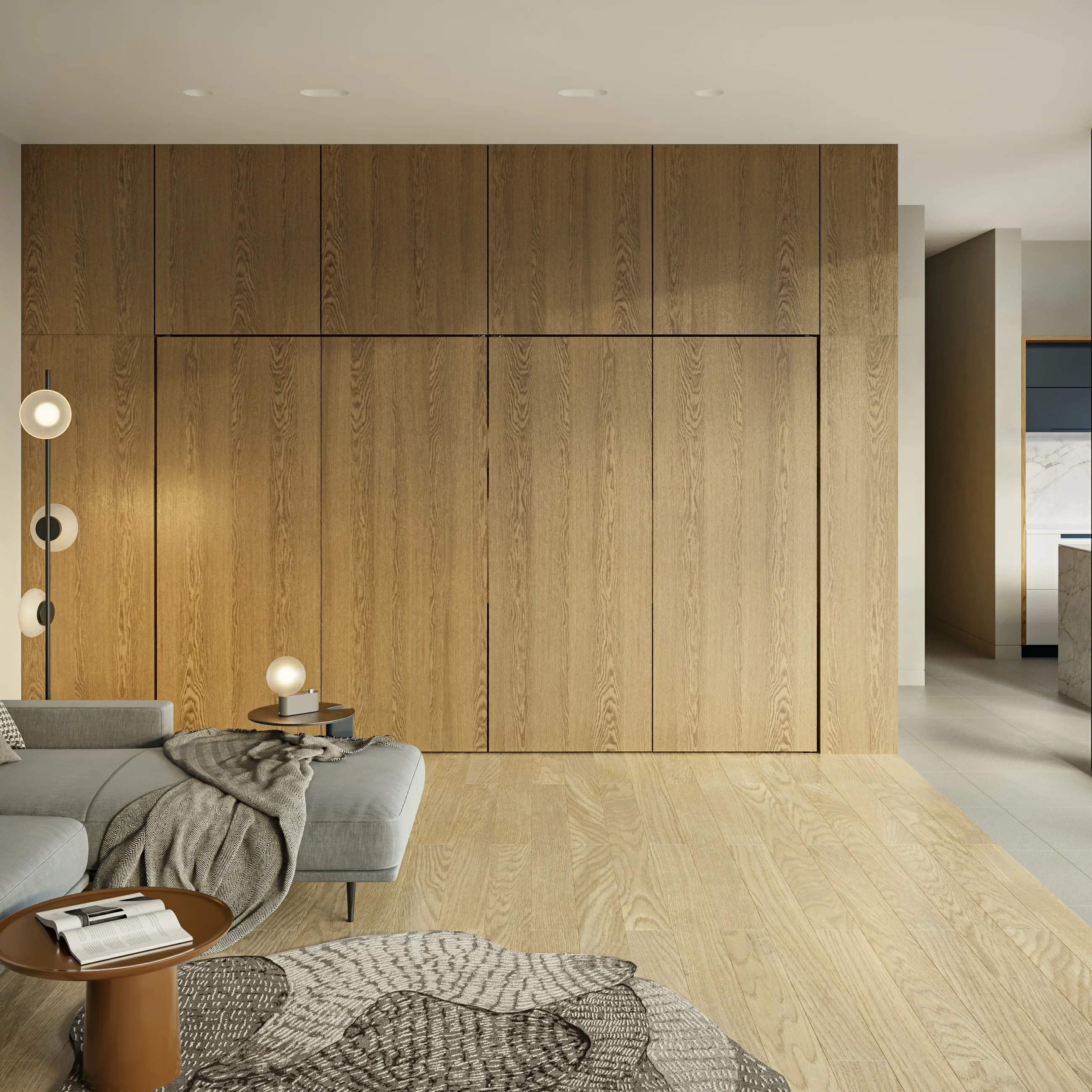 Environmental humanity bedroom doors aluminum honeycomb core good sealing performance design modern interior room hidden doors