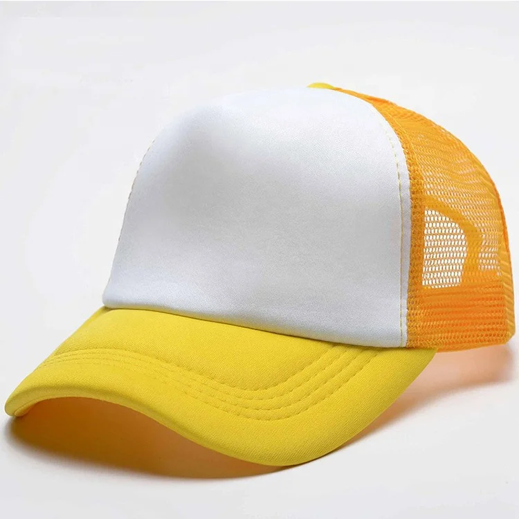 wholesale summer autumn Unisex Casual multi colours matching 5 panel sponge baseball adult Kids Trucker Cap Foam Mesh hat