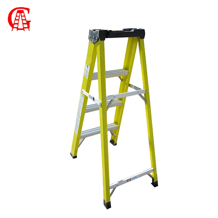 new compact fiberglass telescopic Folding ladder