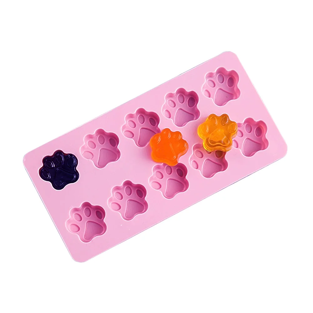 Cartoon Cat Paw Silicone Molds Used To Make Chocolate Cake And Soap