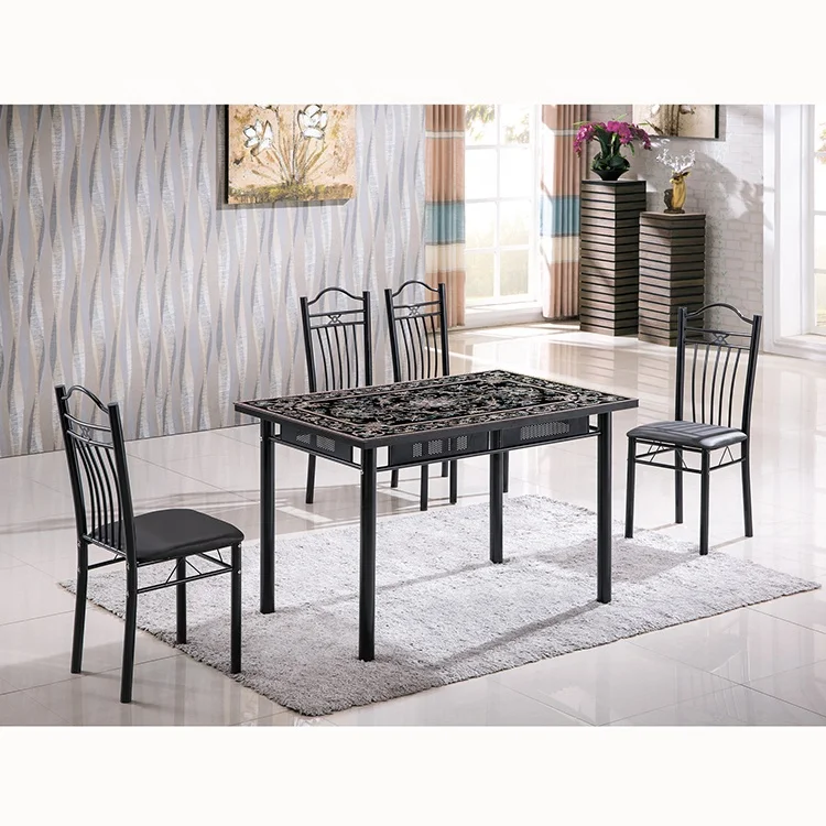 YuKai Tempered glass dining room sets dining room furniture durable with great quality NYKD-A20-12-B20