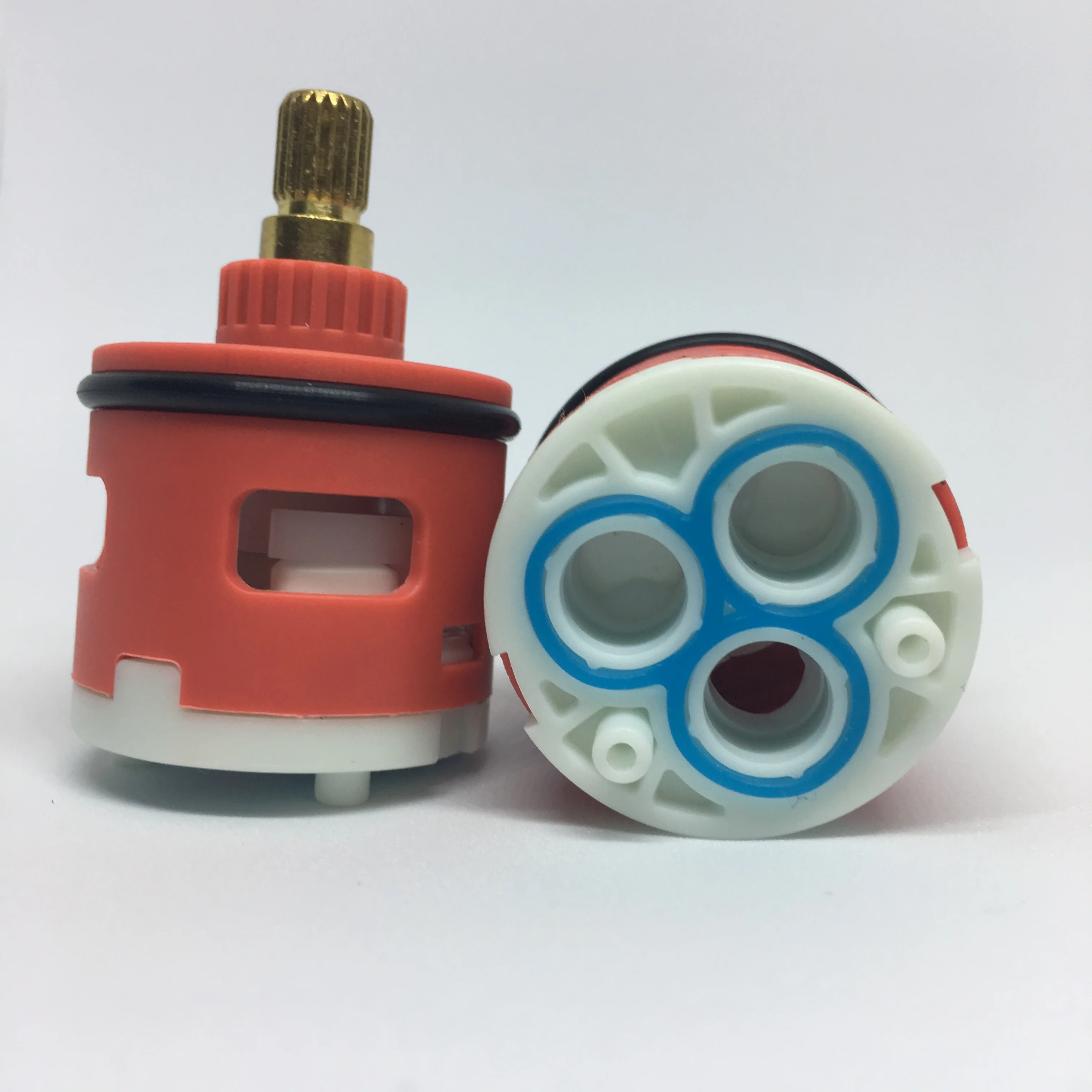 33mm Brass Cartridge 3-Way Shower Faucet Cartridge Bathroom Diverter Cartridge