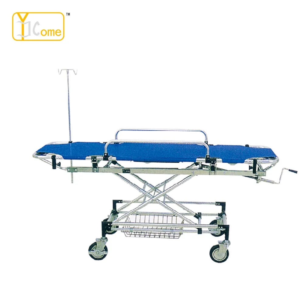 
Medical equipment emergency hospital foldable ambulance stretcher trolley 
