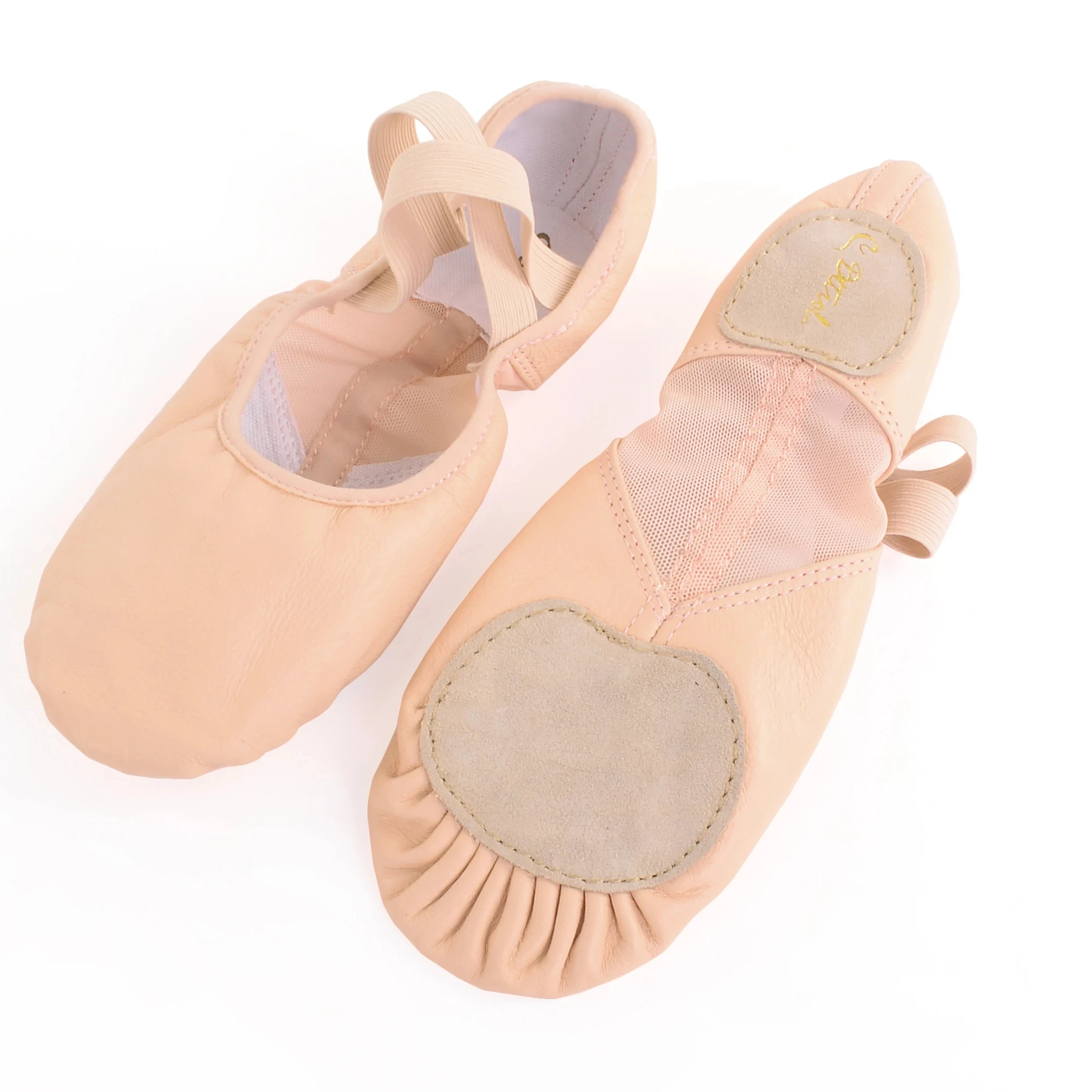 Dttrol D012002 Baili Dance Customized Pig Leather Split Sole Elastic Canvas Ballet Shoes in Ballet Dancewear Practice for Women