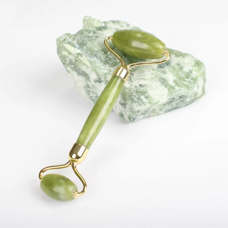 Best Price Handheld Rose Quartz Jade Roller Gua Sha Beauty Facial Massage Roller For Face With Box