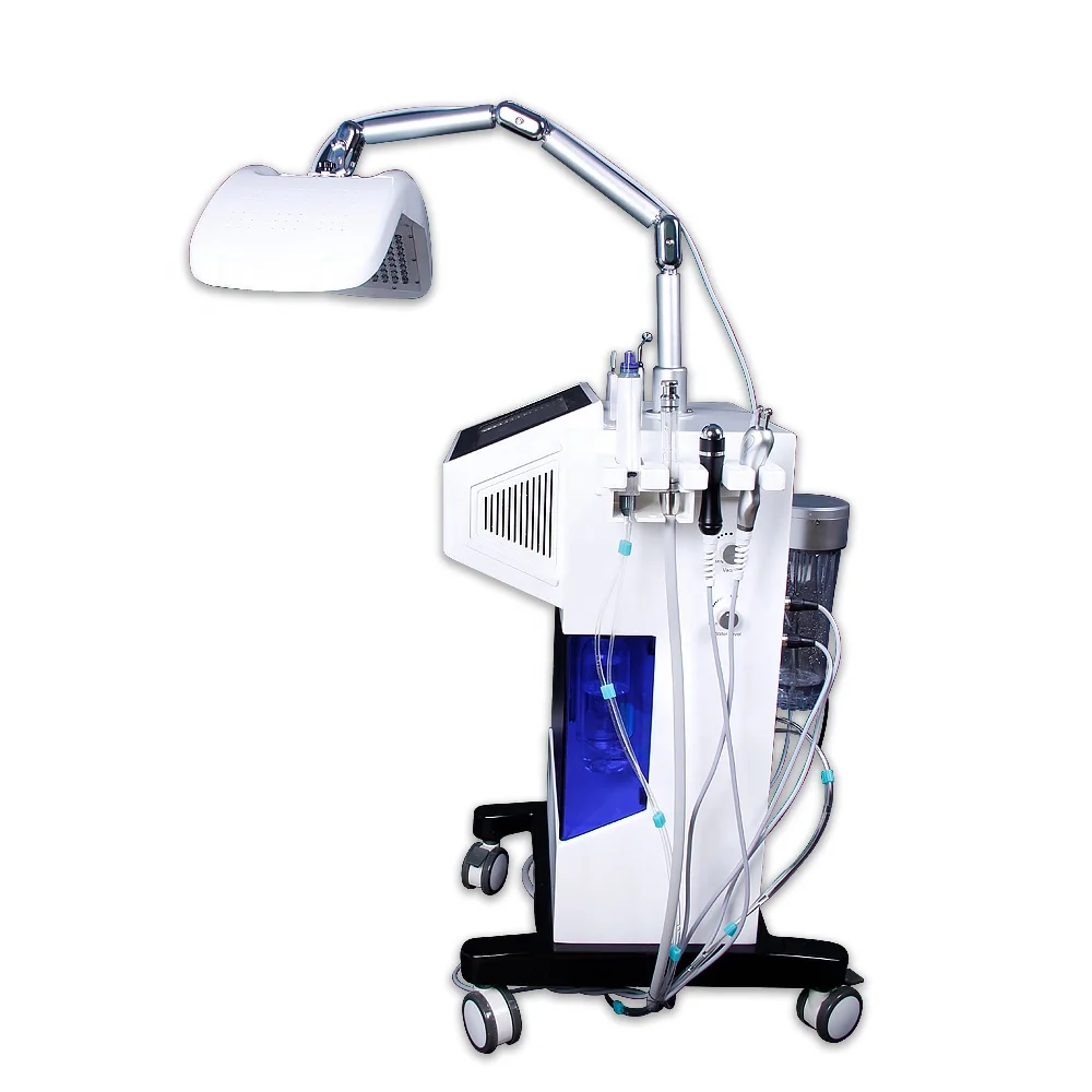 Professional Facial Skin Care Beauty Salon Equipment Hydro Dermabrasion with LED Light Therapy PDT LED Mask 7 lights