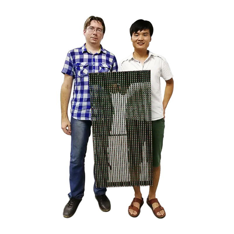 Flexible led mesh screen portable soft professional Concert led mesh transparent led media facade P31.25/P15.625