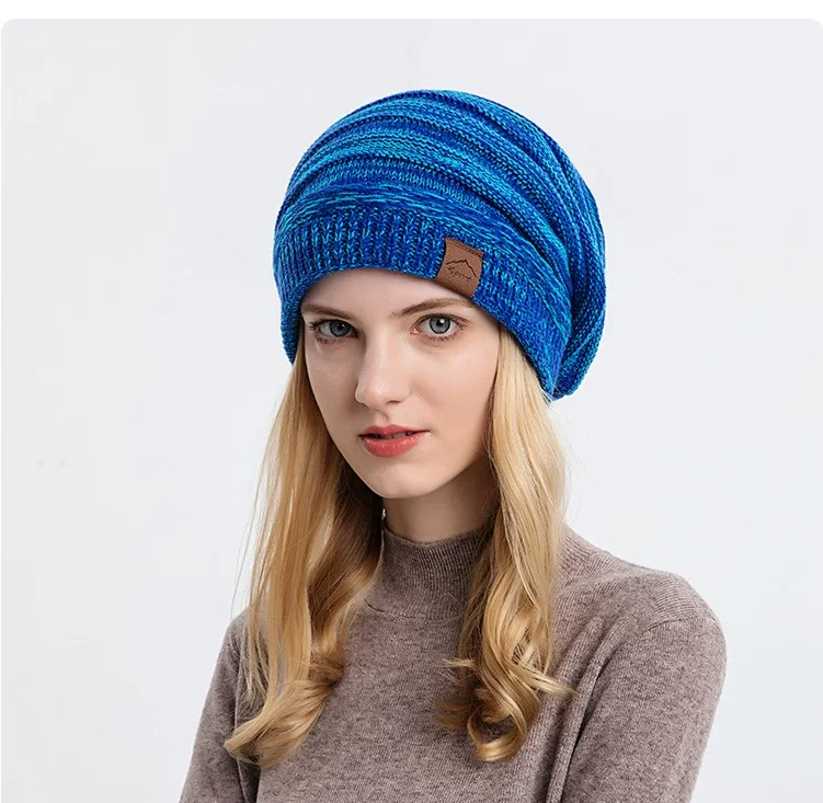 Custom Winter Hats Cable Knit Beanie Soft Womens Beanies Thick Winter Hat
