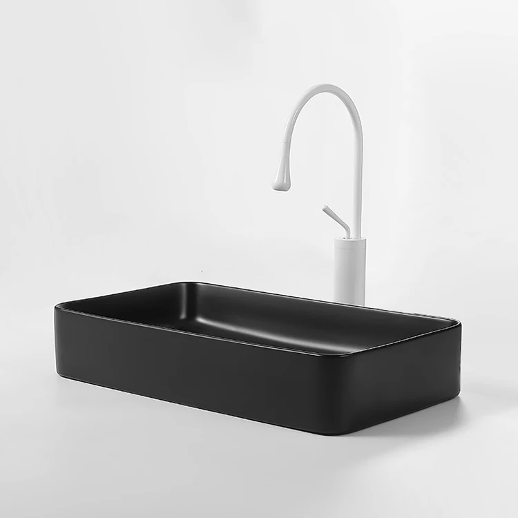 Wholesale Bathroom Wash Sink Apartment Toilet Sink Lavatory Rectangle Modern Design Wash Hand Sink