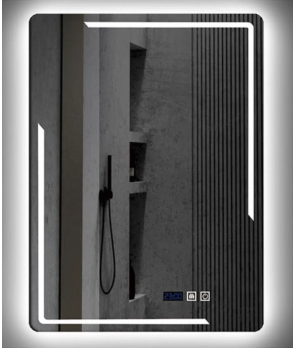 Wholesale Wall Mounted bluetooth rectangular smart touch screen bathroom mirror with LED light for the bathroom