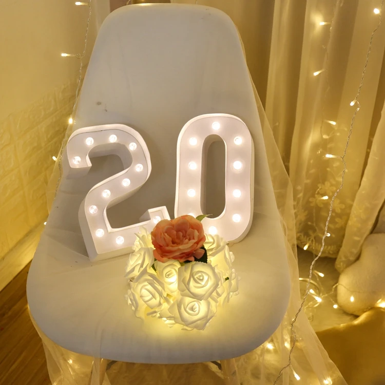 Питание от батарейки 3d фестиваль светодиодный ночник с цифрами