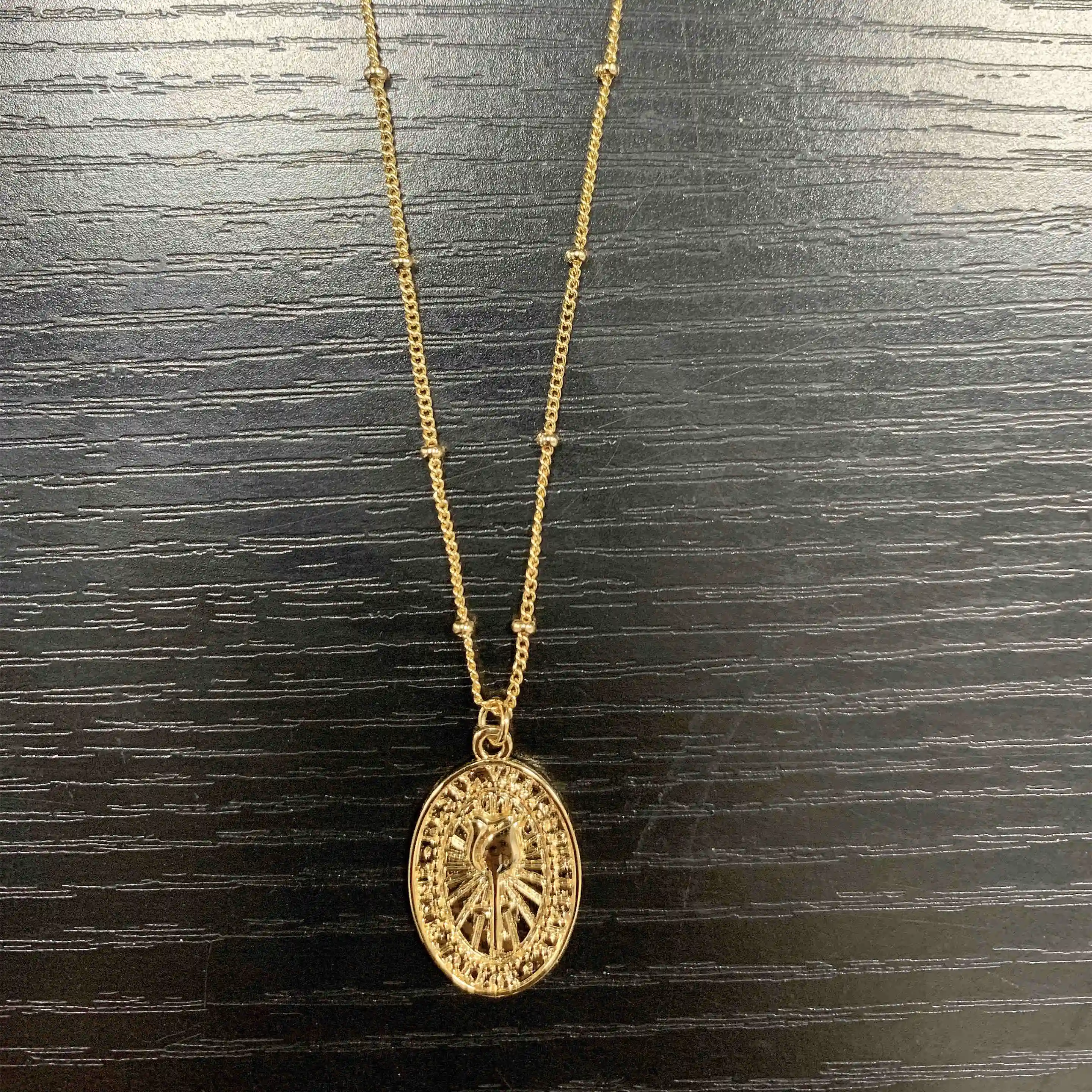 Daidan Gold Plated Necklace Chain Rose Jewelry 18K Gold Custom Silver Rose Flower Necklace