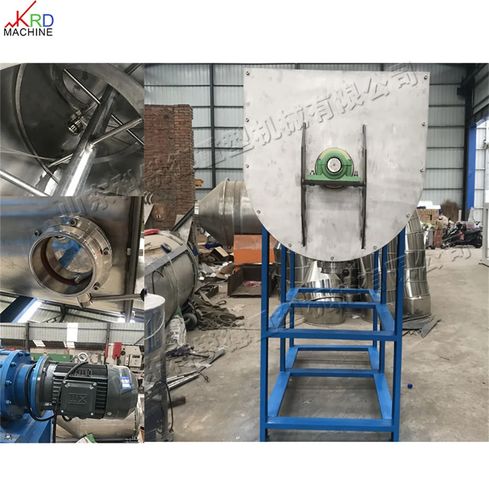 Putty Powder Chemical Powder Mixing Equipment U-type Stainless Steel Screw Belt Mixer Small Material Mixer