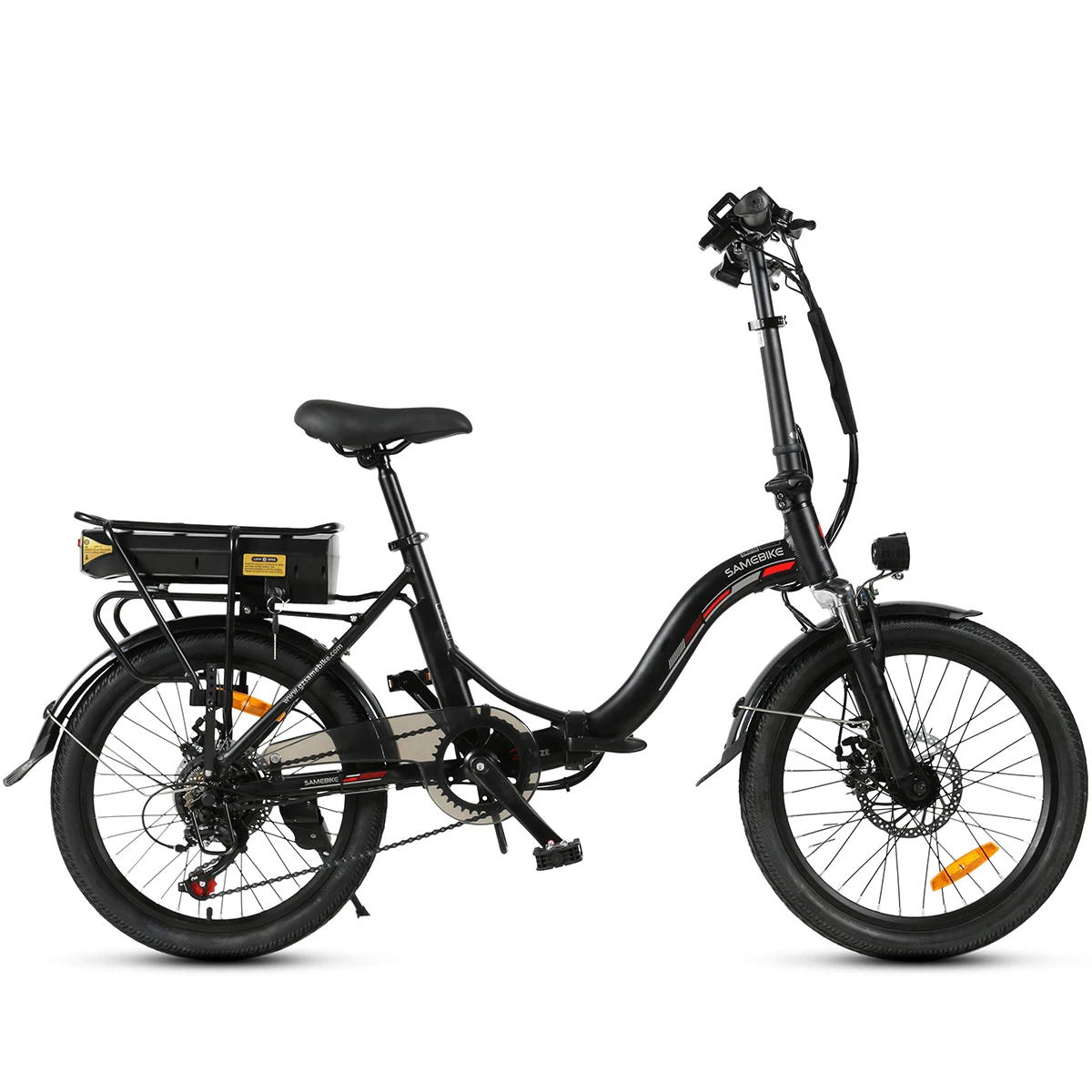 Samebike JG20 20-дюймовый мини-Электрический гибридный складной городской велосипед с функциями электровелосипеда Bafang 250 Вт