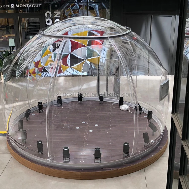 
New fashion luxury resort dome tent leisure transparent inflatable bubble house 