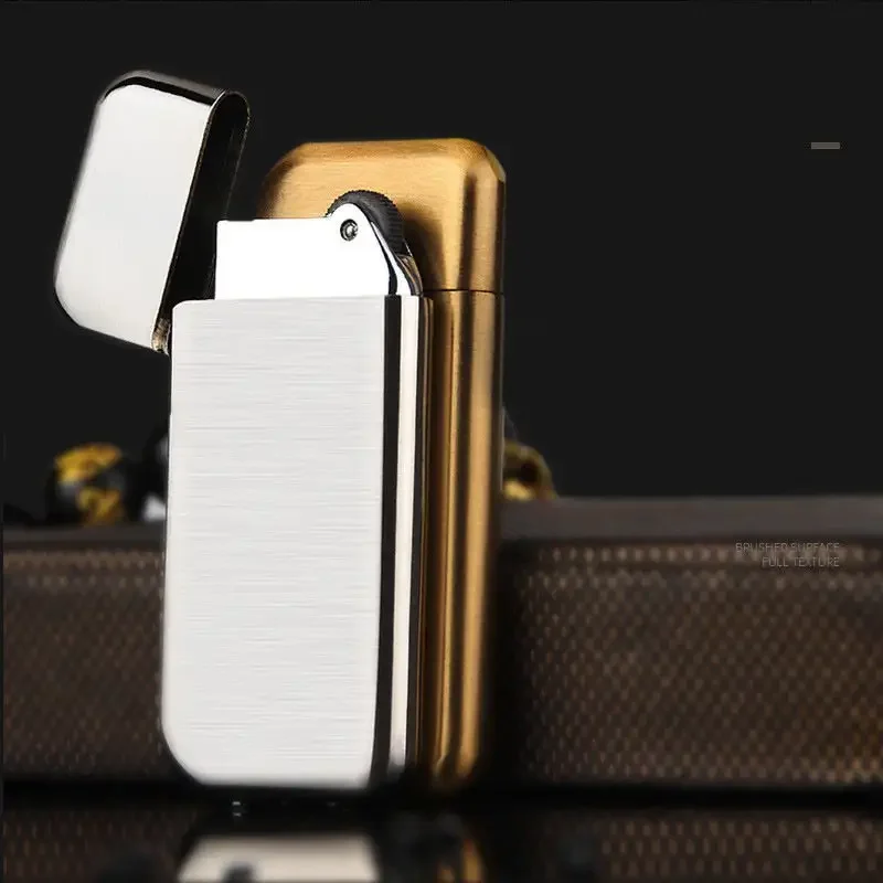 RTS Customized Logo lighter Refillable gas cigarette lighters smoking lighter