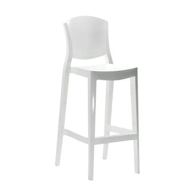 stacking plastic white bar stool