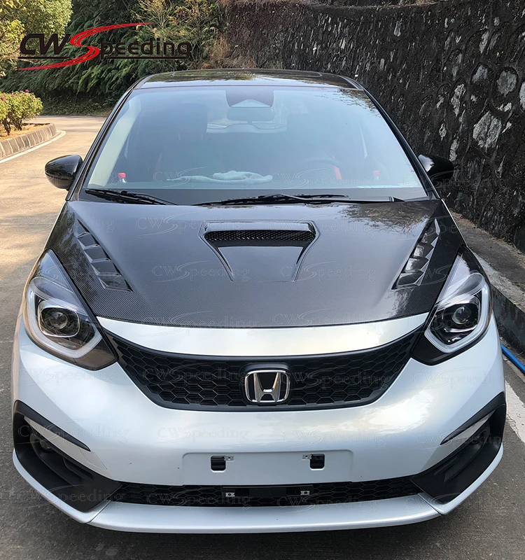 CARBON FIBER FRONT BUMPER GRILLE FRONT GRILLE FOR 2021-2022 HONDA JAZZ FIT GR9