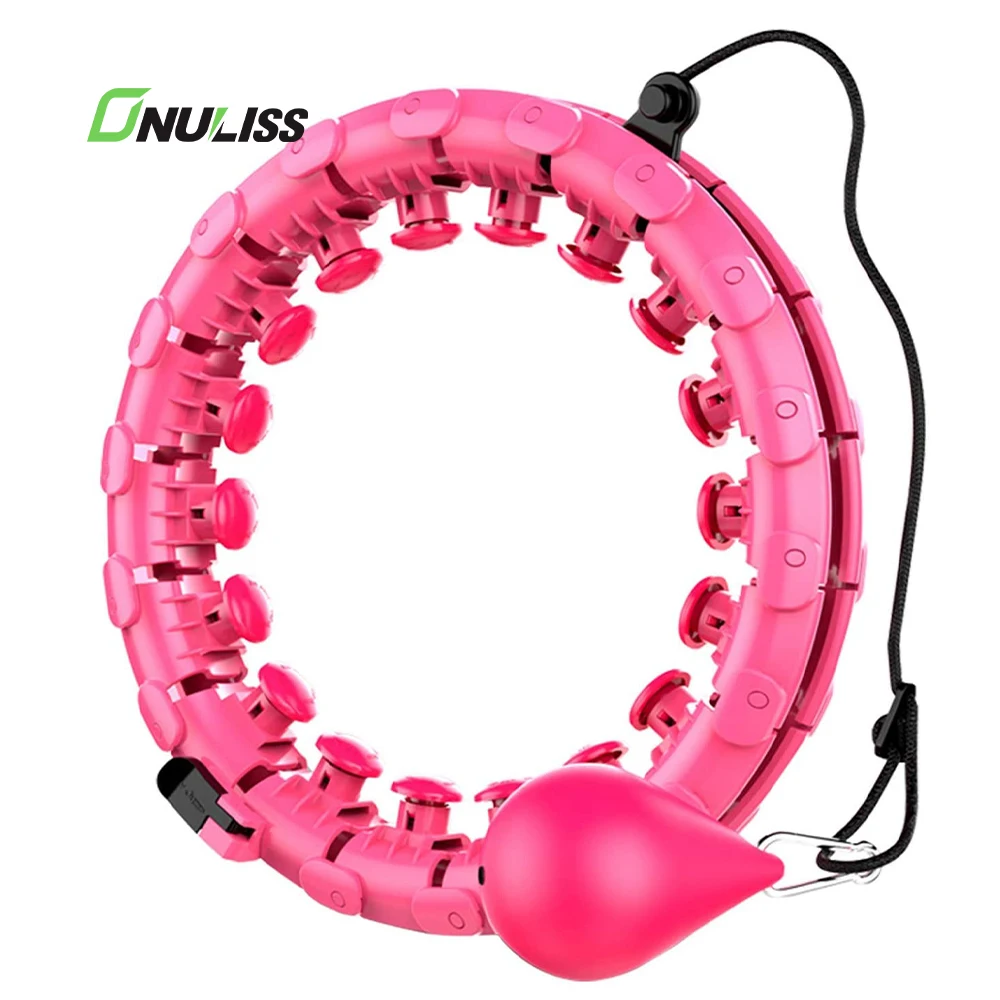 New Arrival 2 in 1 Fitness Weight Loss Hoola Hoop 24 Knots Abdomen Smart