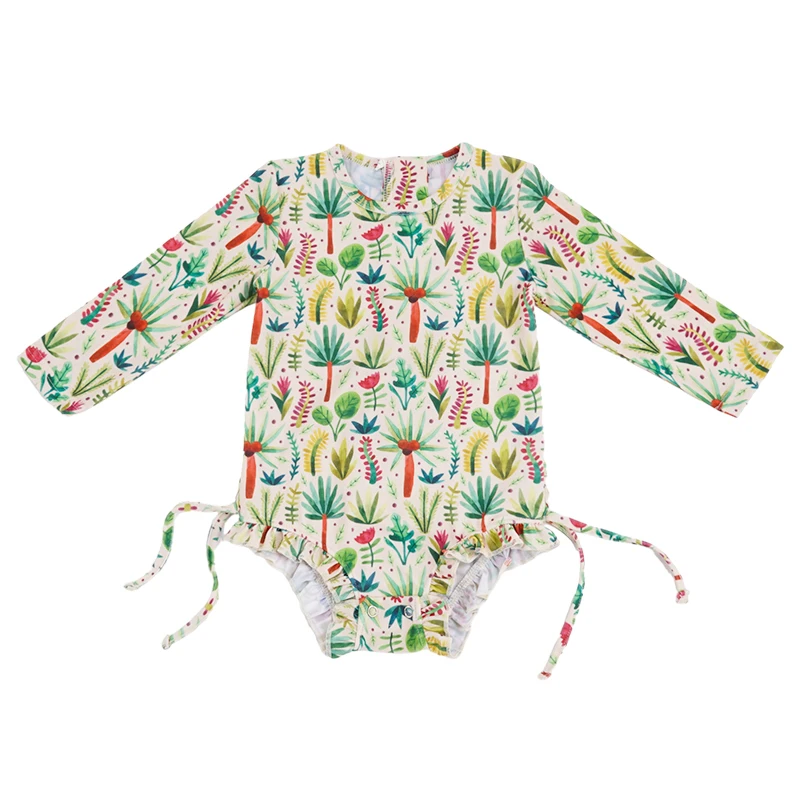 Kids swimwear children girl swimwear beachwear sustainable one piece swimsuit for kids swimsuit for children kids swim wear