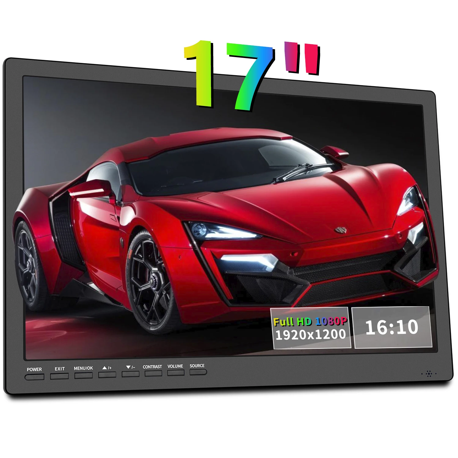 17 inch  FHD 1920*1200 LED  Monitor with HD IN VGA IN Built in Speaker