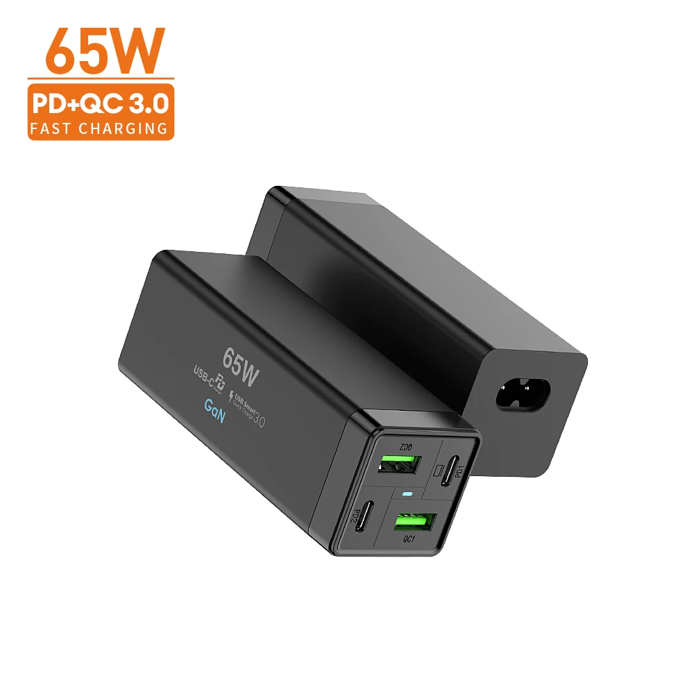 Vina 65watt Usb 4 Port Wall Charger Plug Quick Charge 3.0 Fast Charging Desktop Typr-c Multifunction Chargers For Lenovo HP