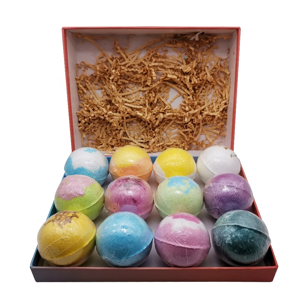 
Hot Selling Gift Box Massage Bubble Wholesale Private Label Customer Logo China Manufacturer Organic Bath Fizzer Ball Bombs 