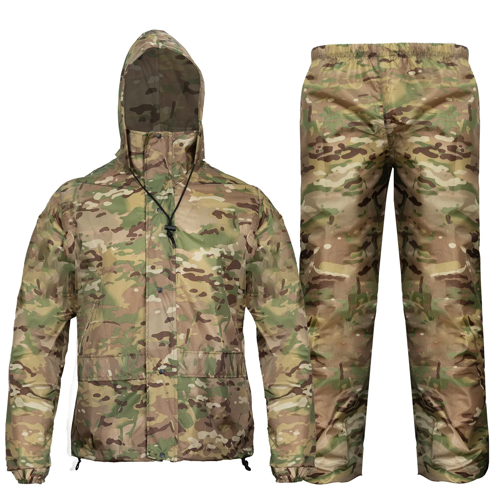 Raining coat Softshell Uniform Outdoor Camping Hiking Waterproof Tactical Jacket And Pants Hunting Suit Cheap Price