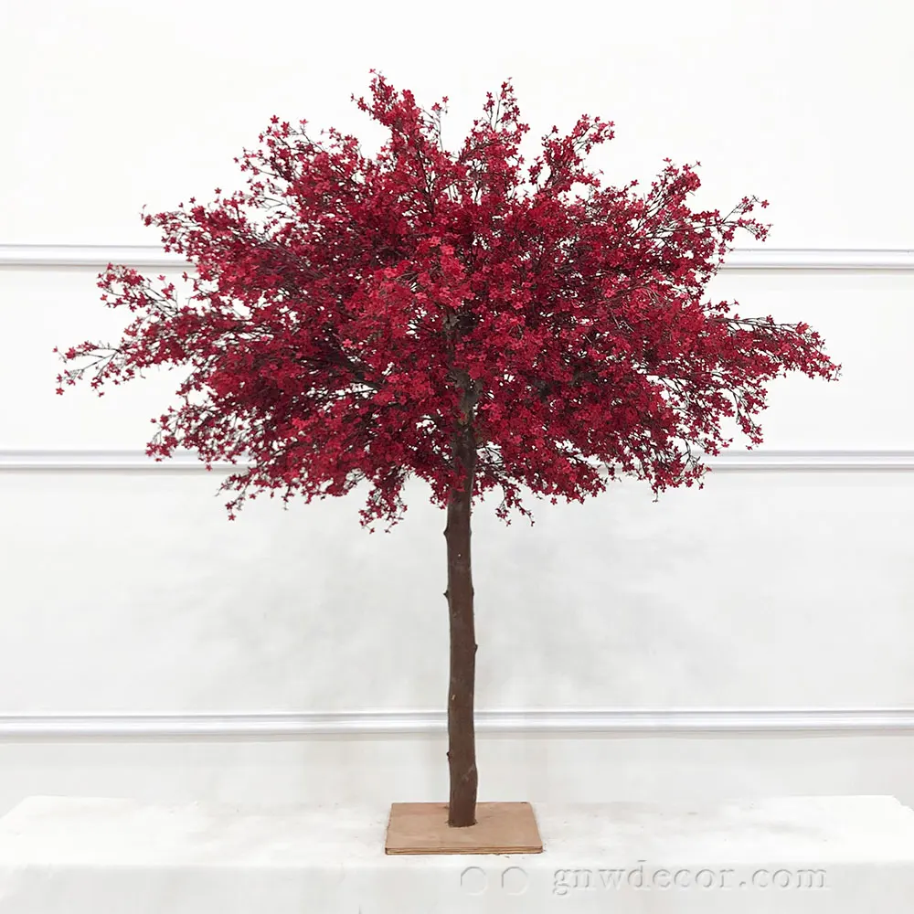 GNW new peach cherry blossom tree artificial  silk blossom tree for outdoor indoor wedding table centerpieces tree
