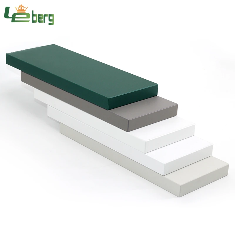 High Density White High-Gloss PET Film MDF Board For Interior Furniture Decoration