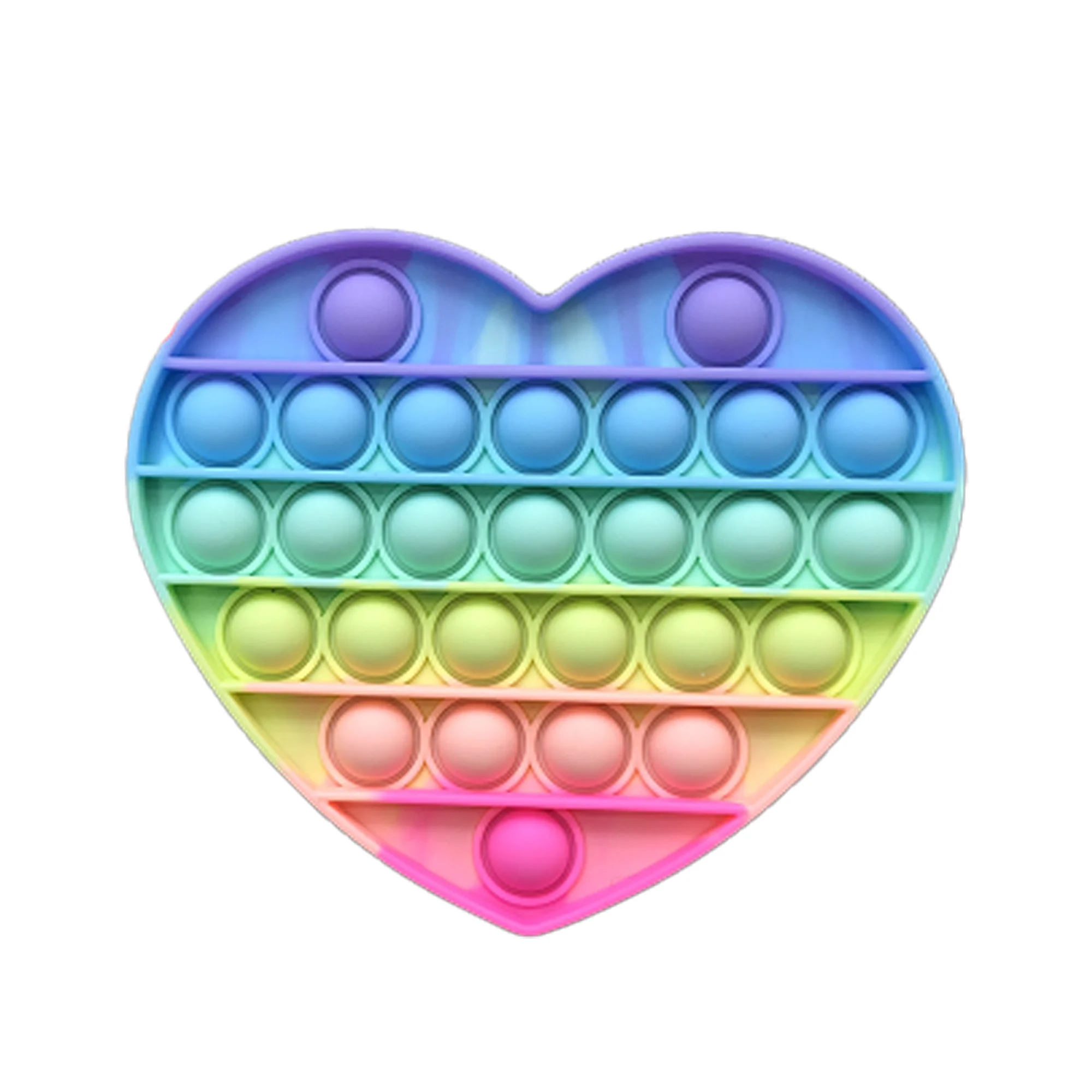 Hot selling customizable colors stress reducing education sensory silicone push toys adult gifts BPA, free popular restless toys