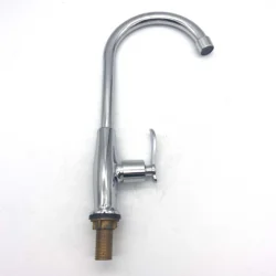MCPOLOO Water Brass Kitchen Goose neck Sink Faucet Tap