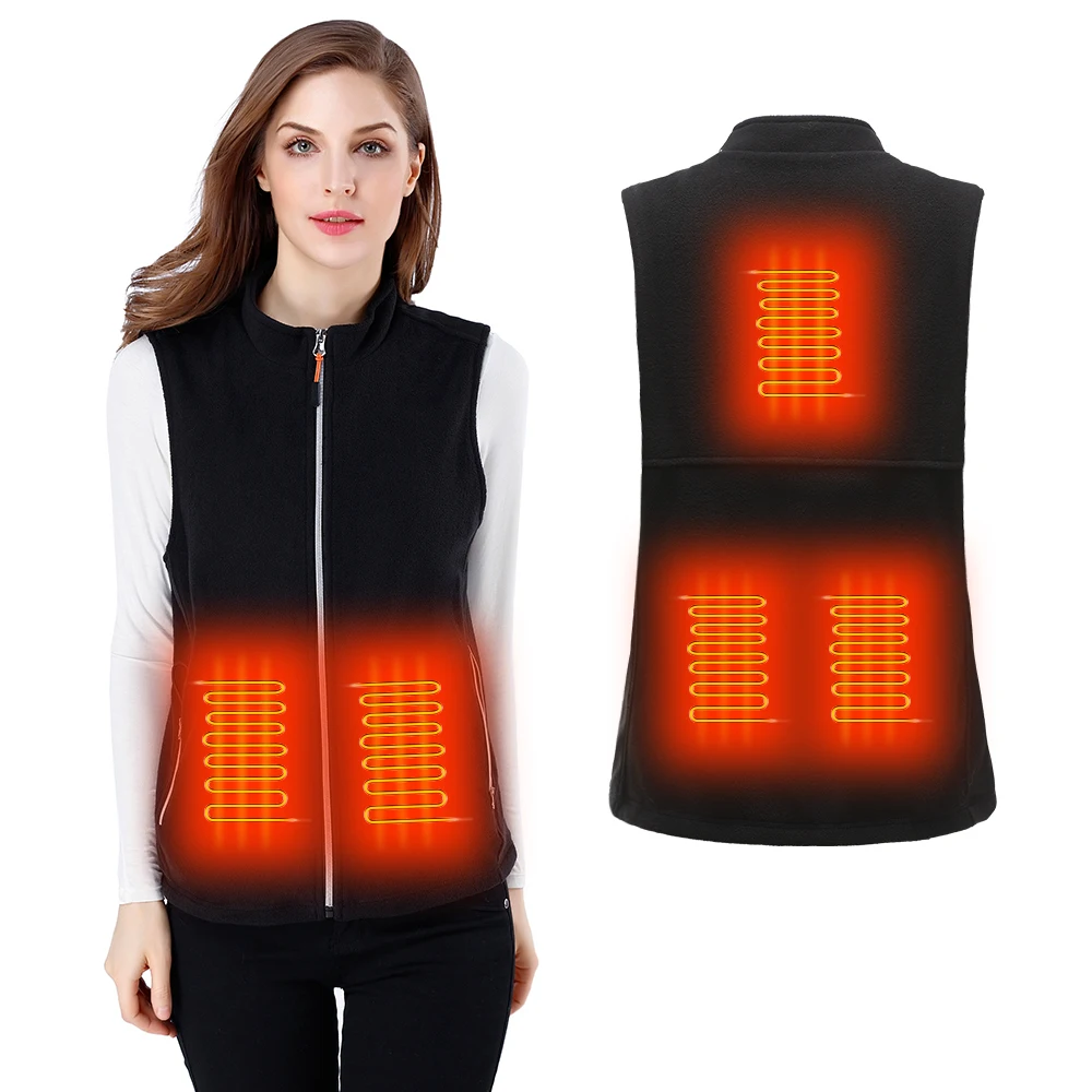 in stock Usb Charging Battery Warmer Heated Vest Jacket With Custom Logo Style For Men And Women Heated Battery Vest