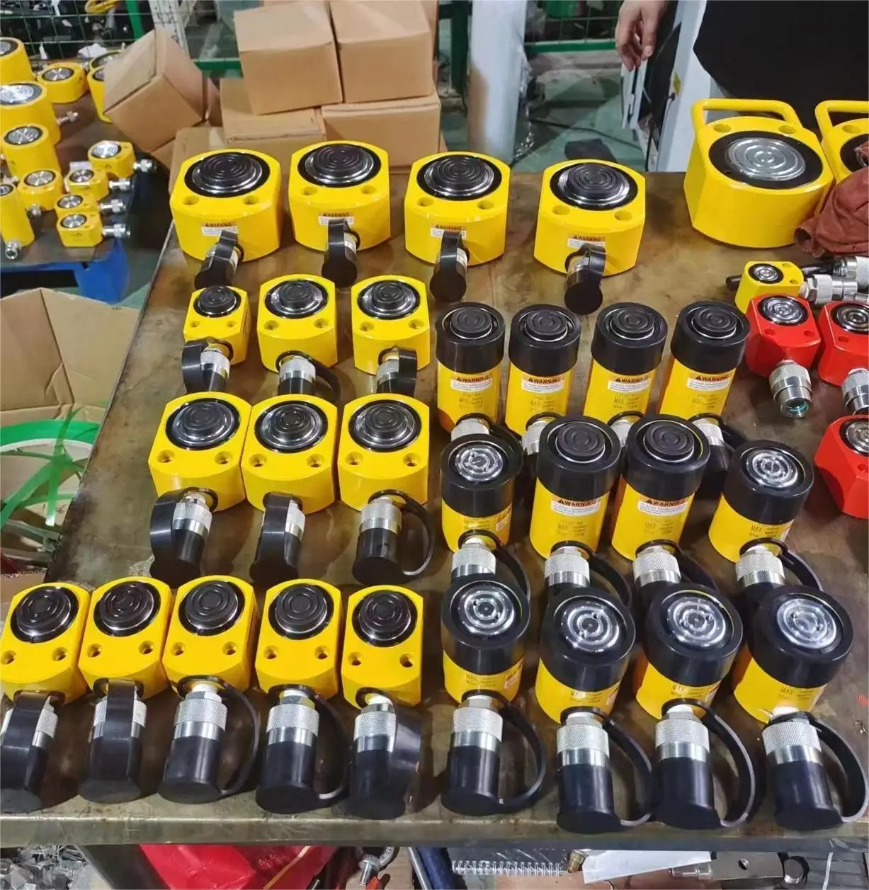 5Ton Mini Hydraulic Cylinder Jack RSM-50 16mm Stroke Hydraulic Piston Cylinder Portable for Shipbuilding Bridge Construction