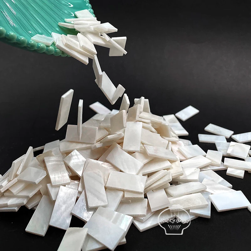 20mm*10mm*2mm natural Mother Of Pearl Blanks Creative DIY jewelry accessories  carved inlay decoration material