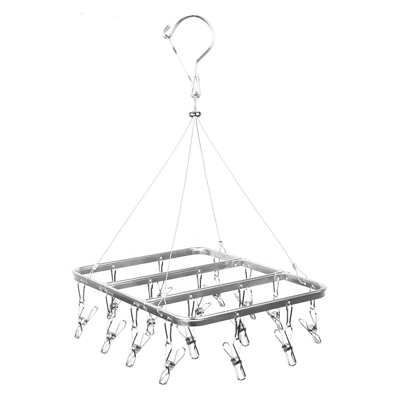 Выдвижная вешалка из нержавеющей стали для сушки носков и нижнего белья