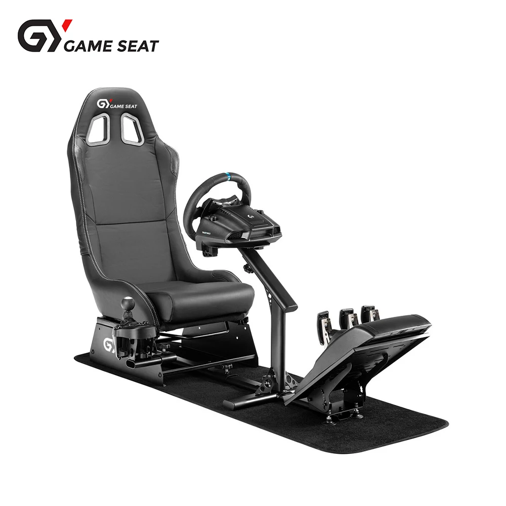 GY013 Gaming f1 Logitech G25 G27 racing simulator with gear shifter holder adjustable racing seat simulator