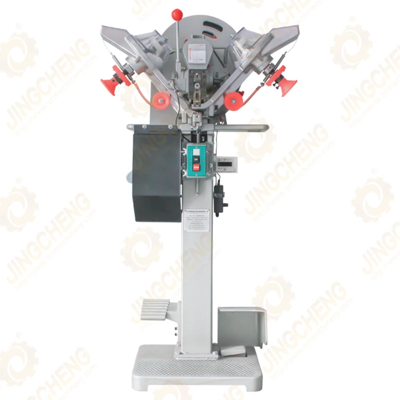 high efficiency full automatic snap fastener attaching machine