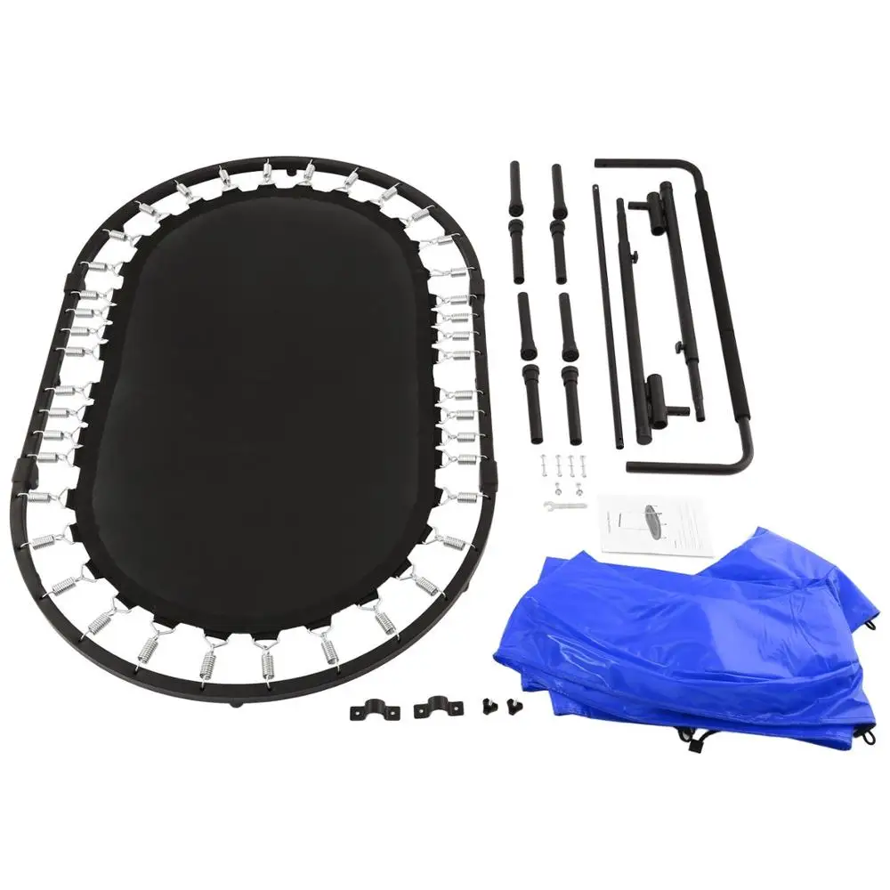 Popular Mini Oval Kids Jumping Toys Trampoline With Handle