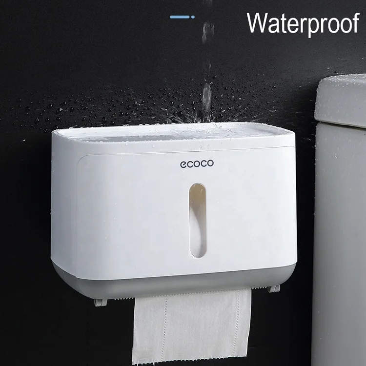 2023 Best Seller Novelty Plastic Bathroom Toilet Roll Paper Holder Kitchen Sink Waterproof Paper Towel Holder with Phone Shelf