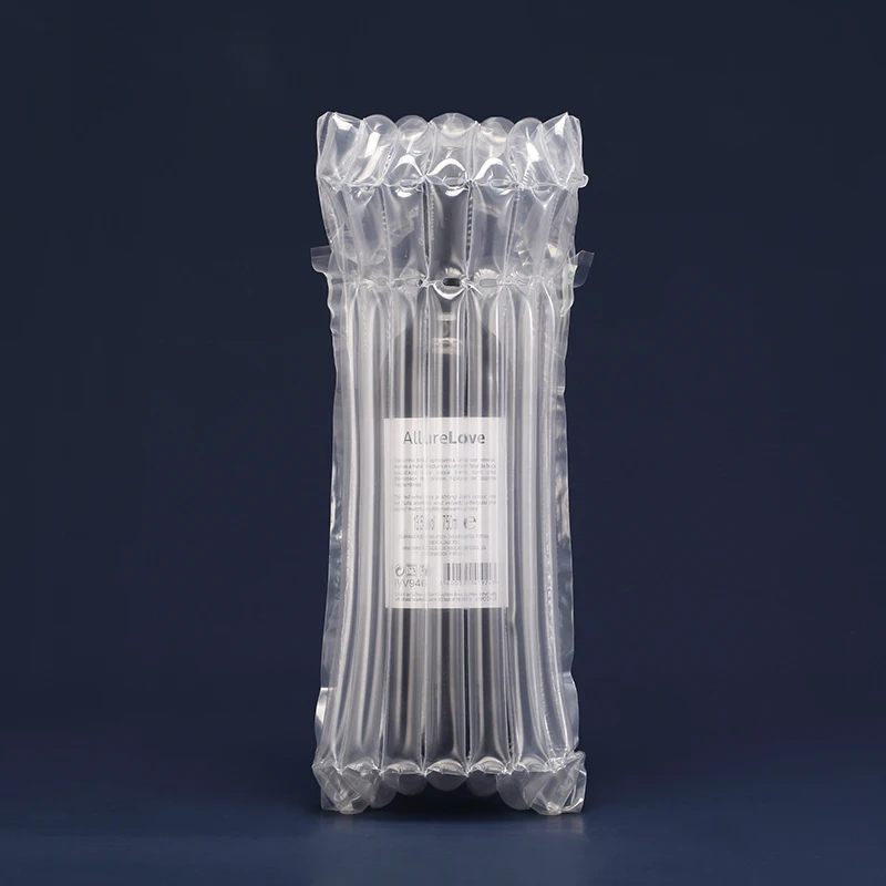 Shipping Packaging Cushion Bubble Film for protecting fragile Inflatable Plastic Protective Air Column Bag For Glass Bottle