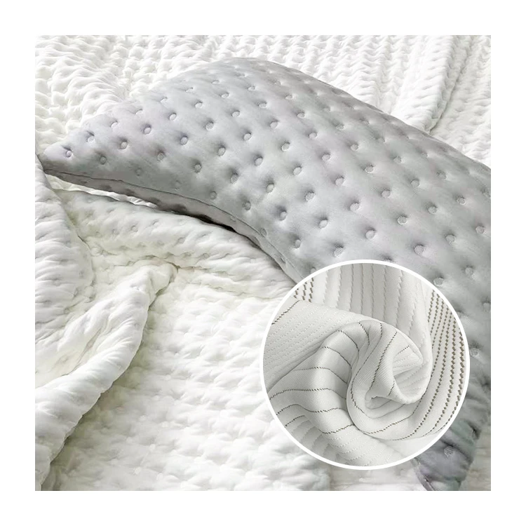 Factory Directly Knitted Jacquard Pillowcase Protector Fabric with Viscose Fiber for Home Textile