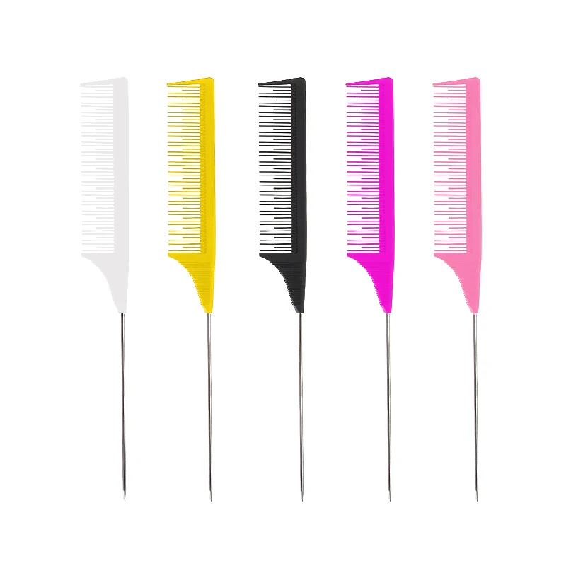 Dyeing Tail Combs Fine Section Weave Foiling Highlight Plastic Heat-resistant Hair Comb