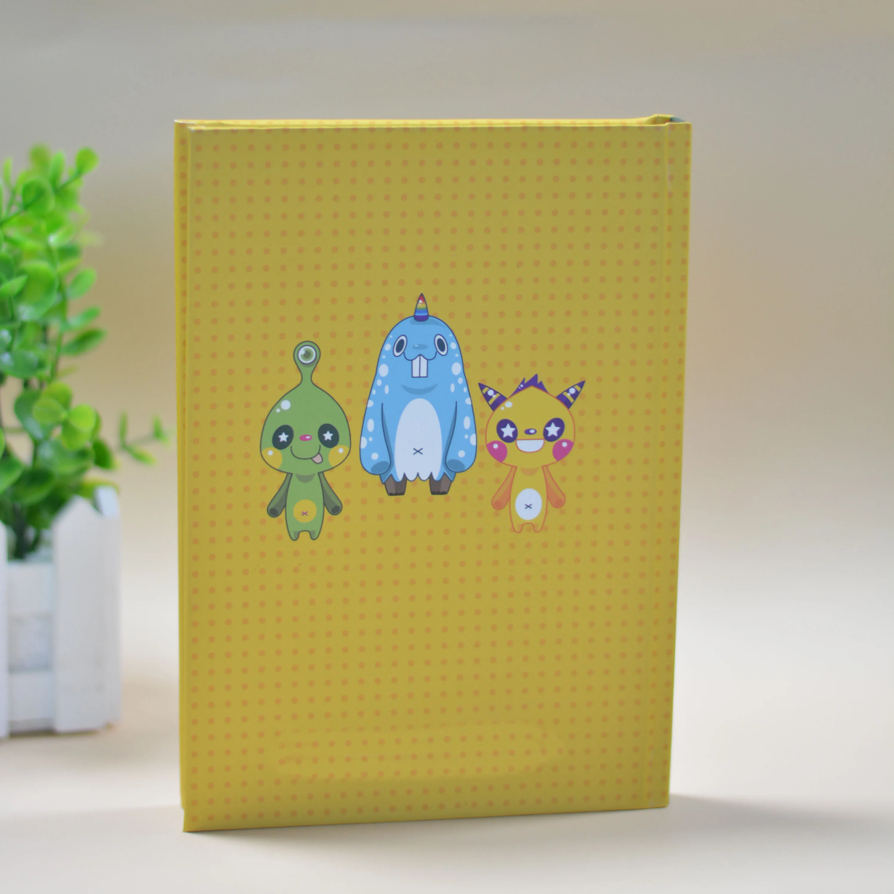 Wholesale School Supplies Mini Cute Notebook A5 customize logo with led lighting and music